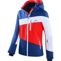 Black Crevice - Damen Skijacke/Snowboardjacke | Farbe: Navy/White/Red | Größe: 40