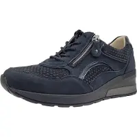 Waldlaufer Sporthalbschuhe Formsohle modisch in blau, Gr. 4