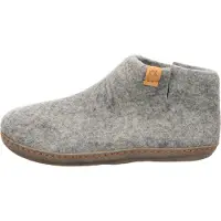 Tofvel Pantoffel Unisex Mula Grau Wollfilz