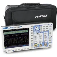 Peaktech P 1362 - 200 MHz / 2 CH 1 GS/s 8-Bit Touch- "All in one" Oszilloskop mit DMM & Generator