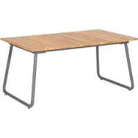 SonnenPartner Woodland Lounge-Tisch Gartentisch 160x90 cm Aluminium mit Teak