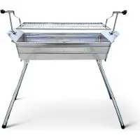 Grillpeter Mangal Ararat Edelstahl 2mm Schaschlikgrill mit verstellbarer Grillhöhe