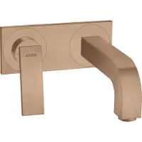 Hansgrohe Fertigmontageset AXOR CITTERIO f Unterputz-Einhebel-Waschtischmischer H Hebelgriff brushed red gold