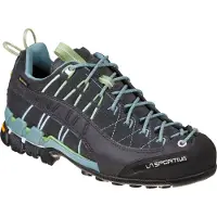 La Sportiva Hyper Woman Gtx, Approach Footwear, 38.5, Carbon/Mist (Grey) -
