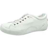 Andrea conti Damen Schnürschuh Leder Halbschuh Sneaker 0340559, Größe:37 EU, Farbe:Weiß