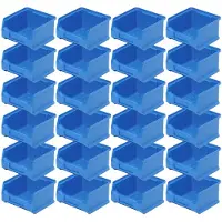 BRB-Lagertechnik 24x Sichtbox PROFI LB6, blau, 0,3 Liter, LxBxH 100x100x60 mm