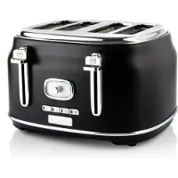 WESTINGHOUSE WKTT809RD/BK/WH Toaster, Kunststoffgehäuse, Stoppfunktion, Auftaufunktion, Brötchenrost