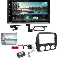 Kenwood DMX7722DABS Android Auto CarPlay Einbauset für Mazda MX-5 NC FL