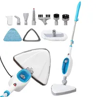 Strex 12 in 1 Dampfreiniger - 1500 W Handdampfreiniger mit Steam Mop Bodenreiniger für Küche Bad und Teppich | Hygienischer Dampfmopp mit Zubehör
