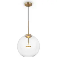 Maytoni Cometa Pendelleuchte MOD056PL-L12G3K LED, Mattgold aus Metall und Glas, 3000K, 720lm