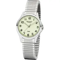 Regent Damen Uhr Zugarmband 2242423 Analog Metall Armbanduhr silber UR2242423
