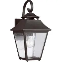 Elstead Lighting Außen Wandlaterne, Stahl, Glas klar, H 40,6 cm