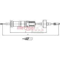 METZGER 10.3412 Kupplungsseil Seilzug für VW GOLF II (19E, 1G1) 800/520mm