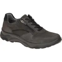 Waldlaufer H Herrenschuhe - bequeme Schnür Halbschuhe grau Freizeit