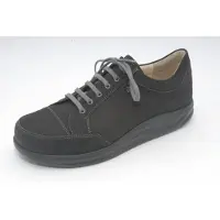 Finn Comfort , Huelva, Herren, Schnürer, Leder, Schwarz, - Herrenschuhe Sneaker / Schnürschuh, Schwarz