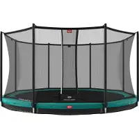 Berg Favorit InGround, Trampolin über der Erde, Rund, 110 kg, 6 Jahr(e), Sicherheitsnetz, Schwarz, Grün