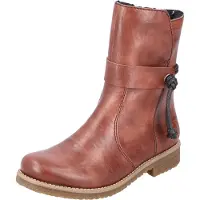 Bonprix Damen Stiefelette Kordel Reißverschluss Kurzstiefel 73551, Größe:40 EU, Farbe:Braun