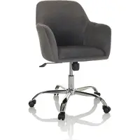 Hjh OFFICE Home Office Bürostuhl SOLAO 300 Schreibtischstuhl mit Armlehnen Stoff Drehstuhl