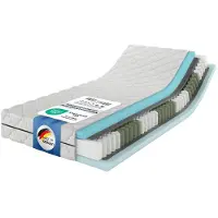 MSS e.K. MedicSpring 2-in-1 7 Zonen Taschenfederkernmatratze ergonomisch atmungsaktiv 80 x 200 x 20 cm H2 / H3 | Germany