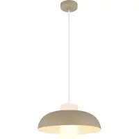 Globo Hängeleuchte Metall sandfarben matt, 1x E27