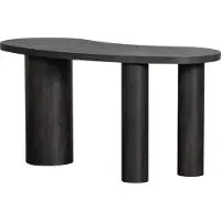 Woood Maan Organic Beistelltisch/Schreibtisch Mdf Dunkelbraun
