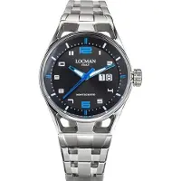 Locman 0546A01S-00BKSKB0 Italy Herrenuhr Montecristo 41 mm Ref. 0546A