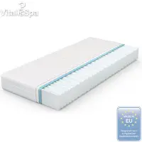 VitaliSpa Kaltschaummatratze Weiß 140 x 200 cm H2 Härtegrad, 7Zonen, Model 12349