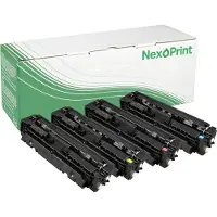 NexoPrint Toner kompatibel zu HP CF410A-13A 410A Mehrfarbig Color LaserJet Pro MFP M 477 fdw Pro MFP M 477 fdn Pro MFP M 377 dw Pro M 452 nw Pro M 452 dw