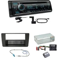 Kenwood KDC-BT760DAB Bluetooth DAB USB Einbauset für Skoda Octavia 2 Yeti 5L