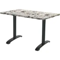 Restootab Tisch 160 x 80 cm - Bazila Terrazzo Cepp
