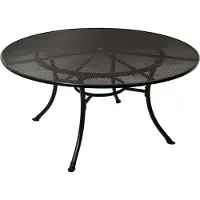 Degamo XXL Gartentisch Metalltisch Tisch RIVO 150cm rund, Streckmetall eisengrau