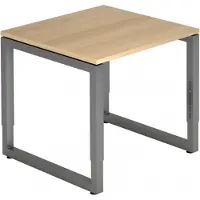 Hjh OFFICE PRO REGO 8 G - 80 x 80 höhenverstellbar Eiche/Graphit