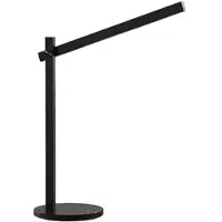 LINDBY LED Schreibtischlampe Loretta , dimmbar, schwarz, für Arbeitszimmer / Büro, Kunststoff, Modern, LED Tischlampe