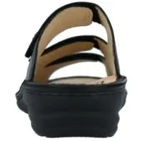 Finn Comfort Fumane damenpantolette, schwarz, leder, neu - Damenschuhe Pantolette / Zehentrenner, Schwarz, leder (nappaseda)