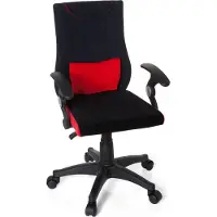 Hjh OFFICE KIDDY PRO AL - Kinderdrehstuhl Schwarz / Rot