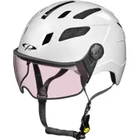 CP Chimayo+ Weiss - Trendy Pedelec Helm / E-Bike Helm - Visier Wahl - klar oder photochrom