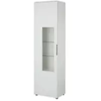 Möbel Kraft Vitrine Vireo Neo ¦ weiß ¦ Maße (cm): B: 55 H: 197 T: 40.0