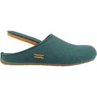Iesse Schuh Haflinger Damen Hausschuh Herren Wollfilz Pantoffel Everest Fundus 481024, Größe:41 EU, Farbe:Grün