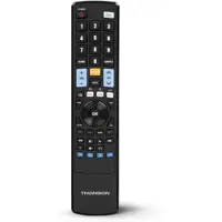 Thomson ROC4301, Audio, DVD/Blu-ray, STB, TV, VCR, IR Wireless, Drucktasten, Schwarz