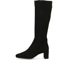 Caprice Damen Stiefel hoher Stretchschaft Karreé Langschaft 9-25547-41, Größe:38 EU, Farbe:Schwarz