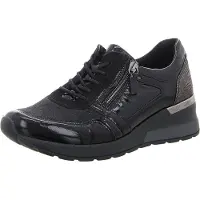 Waldlaufer Komfort Schnürschuhe H-Clara Damen 31363037373137 Schwarz 38 EU