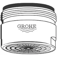 GROHE Mousseur Durchflussklasse C 30l/min bei 3 bar M28x1 gold - 13927G00