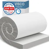 Aktiv shop GmbH ELONEO Viscoelastischer Matratzen Topper 120x200cm, Matratzentopper mit Memory Foam Effekt, 8 cm Höhe, Matratzenauflage für Bett und Boxspringbett