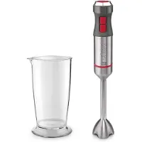 Ufesa BP4650 VARIO 1200, Pürierstab, 1200 W, Grau, Rot, Edelstahl