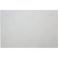 Stier Schreibtischplatte 180x80cm, weiß, melaminbeschichtet, 25mm dick, mit Kabeldurchlässen, tabletop, modernes Design