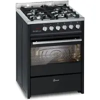 Gurari GCH E 610 BL Gas Elektro Standherd 60 cm Erdgas, Fl.Gas 4 Kw WOK, 60 L