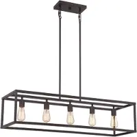 Elstead Lighting Elstead New Harbor Kronleuchter E27 5-fach Westliche Bronze