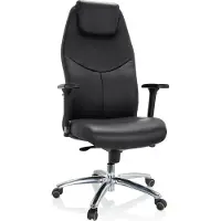 Hjh OFFICE FERRARA - Profi Chefsessel Schwarz
