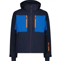 CMP Man Jacket Zip Hood Black Blue 54
