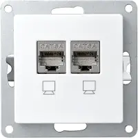 McPower Netzwerk-Dose Cup CAT6A UP vollgeschirmt